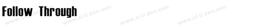 Follow Through字体转换